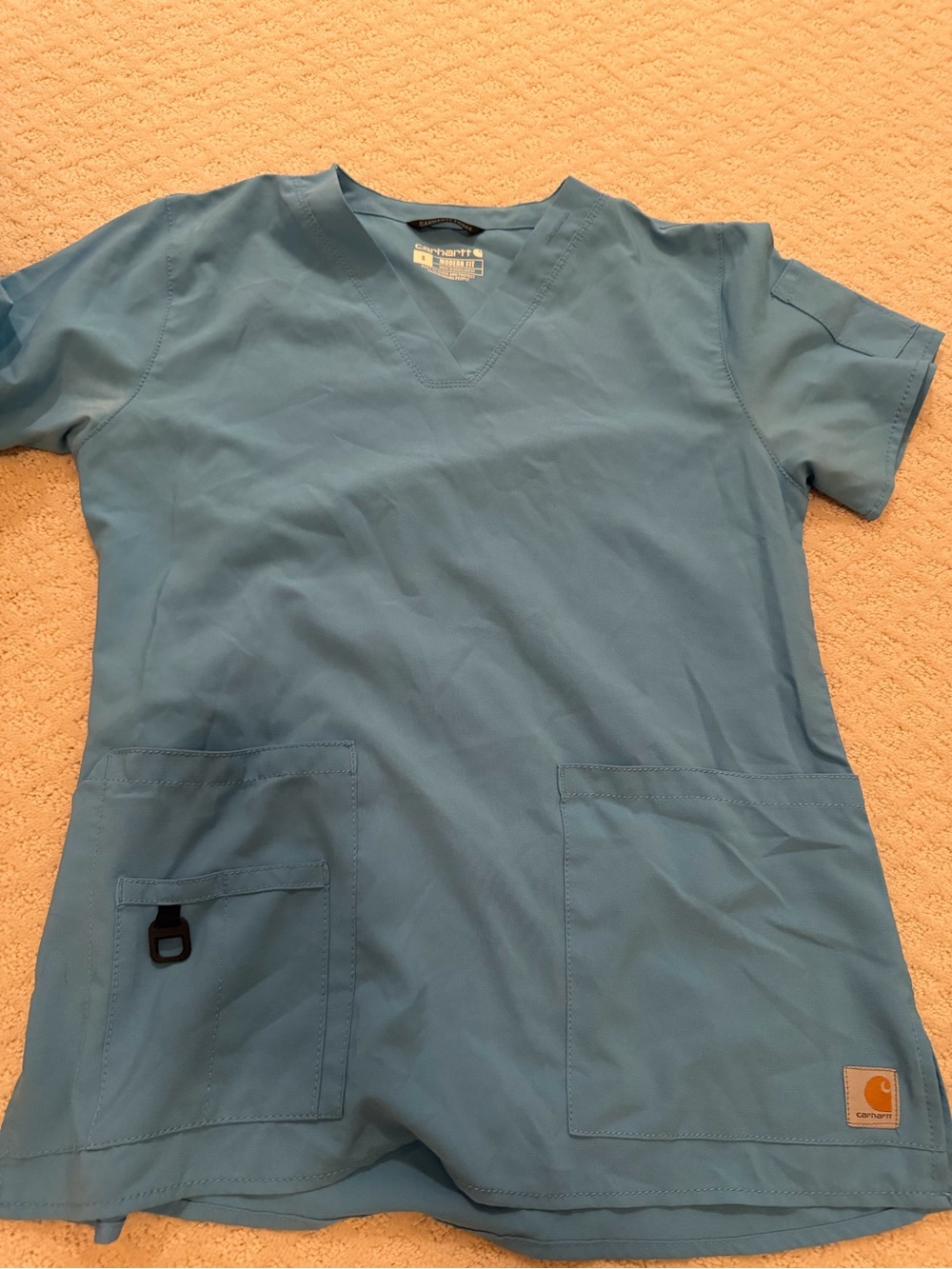 Carhartt Blue Scrub Top